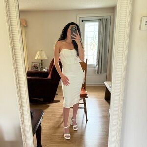 White Midi Dress 🤍